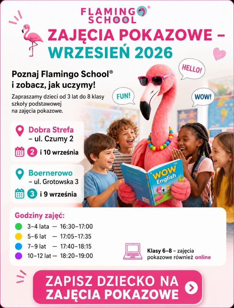 flamingo school zajecia pokazowe